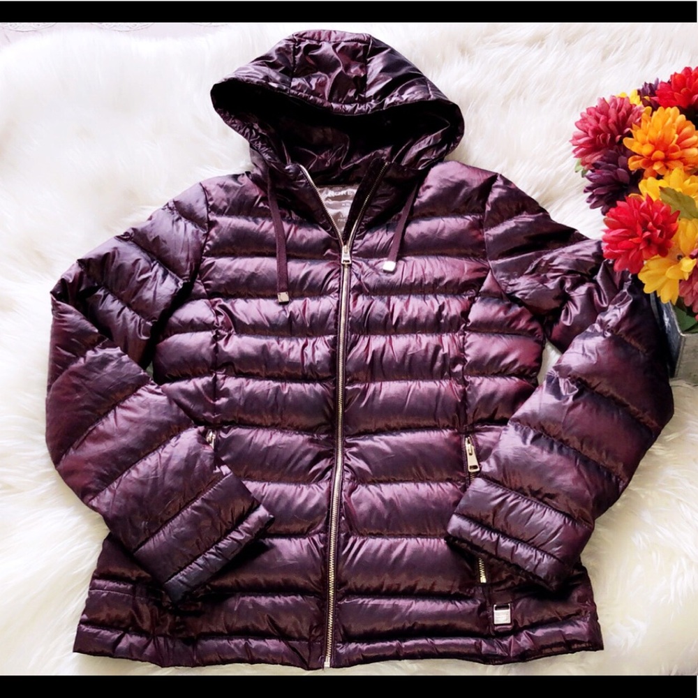 Andrew Marc Purple Puffer Jacket